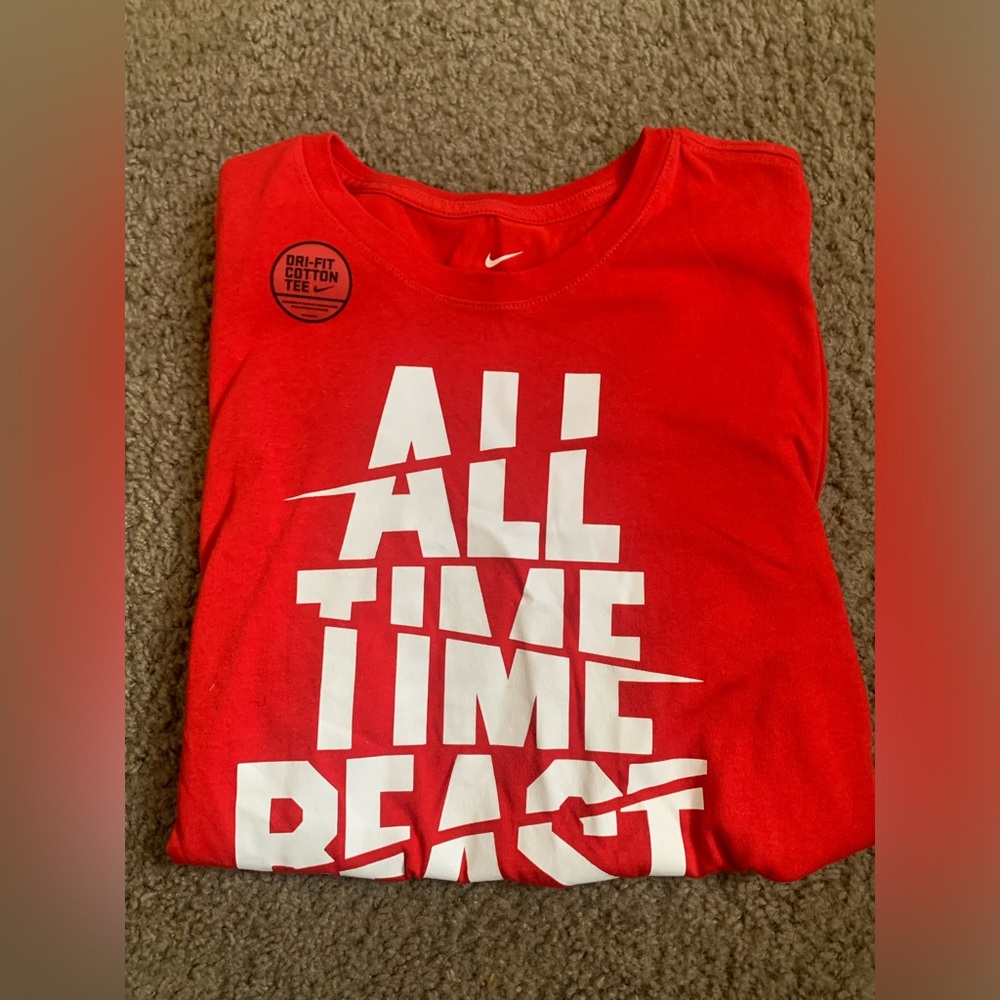 Nike Tee/ All Time Beast/ Dri Fit/ Athletic Cut/ Size M/